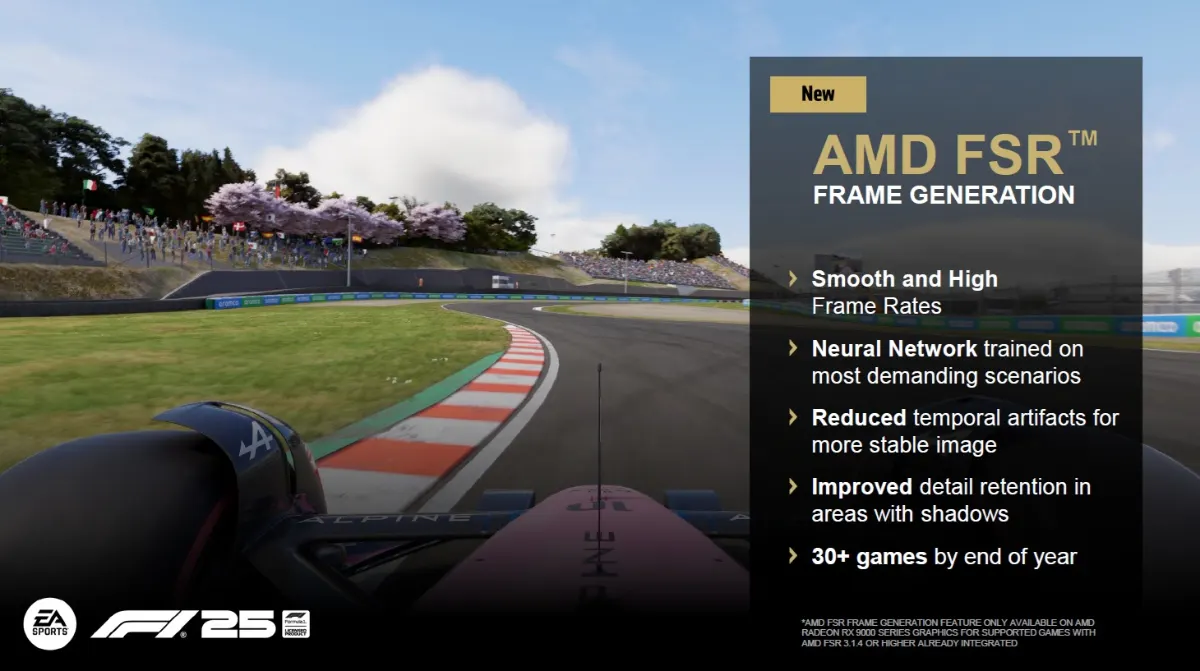 AMD prepara FSR Multi Frame Generation x8: siete fotogramas generados en por cada fotograma renderizado