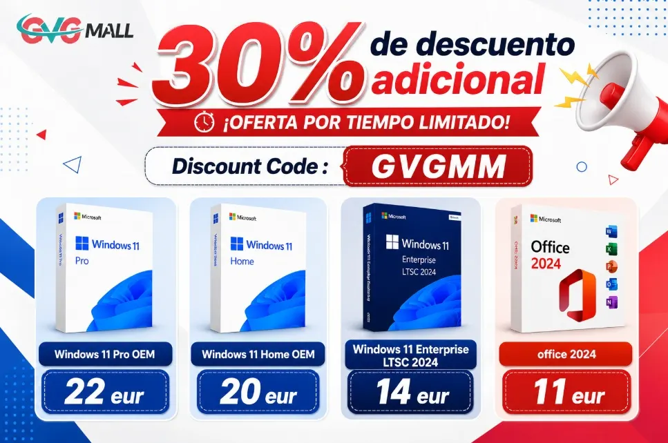 El coste oculto del software pirata: protege tu PC con una licencia de Windows 11 desde solo 14 euros en GVGMall