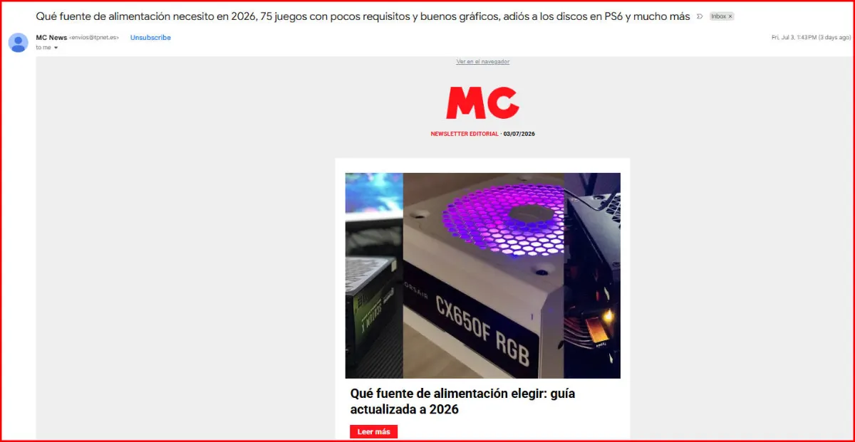 MC News: porque sabemos que no siempre puedes leerlo todo