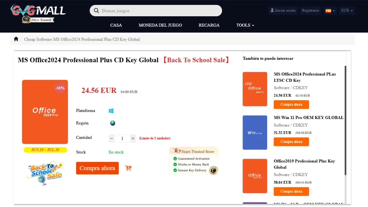 Olvídate de las cuotas mensuales con Office 2024 Pro Plus: consigue tu licencia con validez de por vida por 18 euros