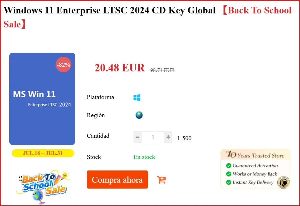 Trabaja, juega y olvídate de las grandes actualizaciones: Windows 11 Enterprise LTSC por solo 15 euros en GVGMall